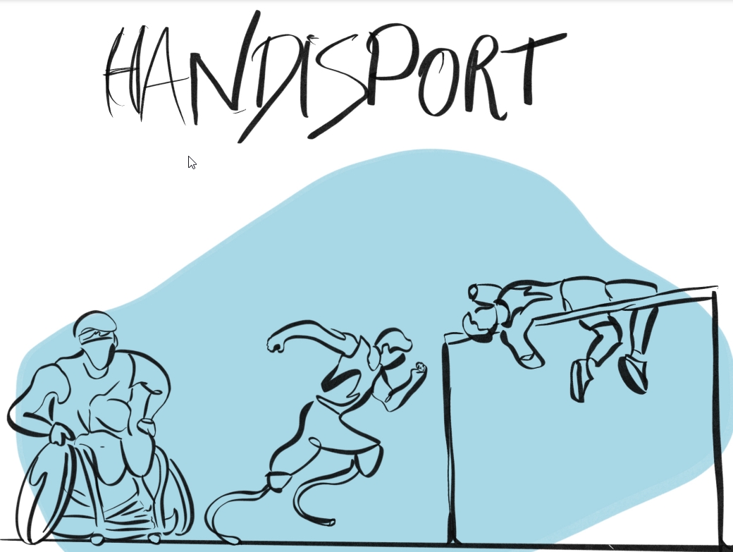 Handy sport, dessin de Louna et Louis